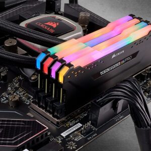 Corsair Vengeance RGB Pro 64GB (4x16GB) DDR4 3200 (PC4-25600) C16 Desktop Memory – Black