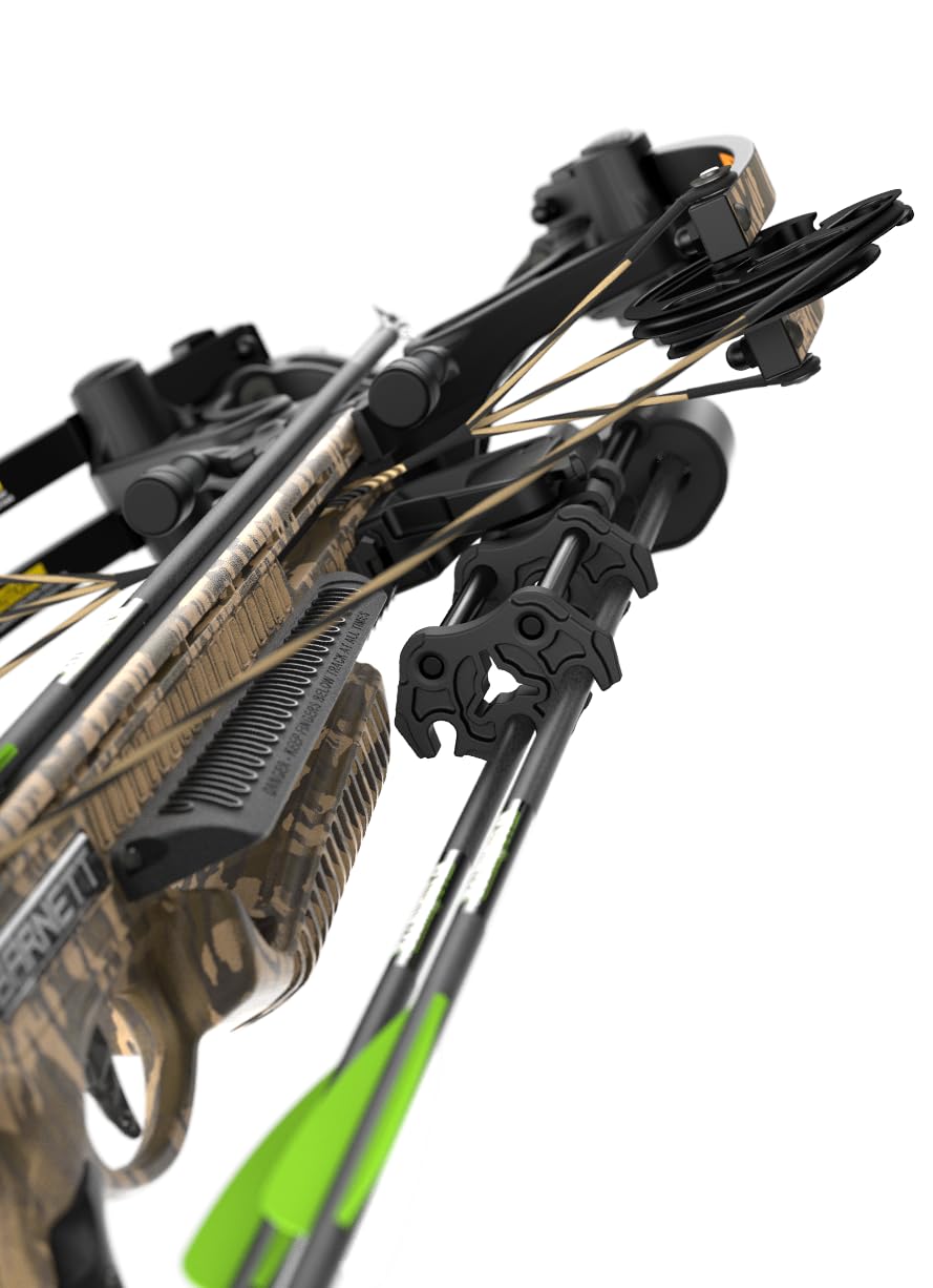 Barnett Whitetail Hunter Crossbow, with 4x32mm Multi-Reticle Scope, 2 Arrows, Lightweight Quiver, STR with Crank Device