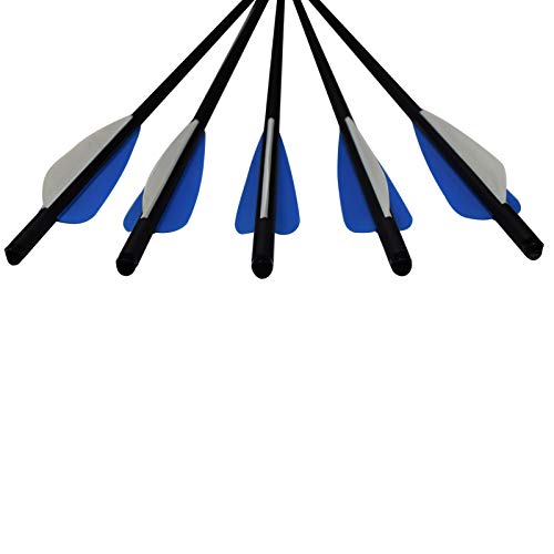 SHENG-RUI 16/18/20/22 inch Archery Crossbow Bolts Arrows Hunting Practicing Carbon Arrows Half Moon Nock for Targeting Hunting Outdoor Sport