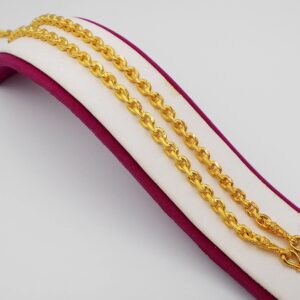 arrawana77 Men's, Women Classic Chain 22k 23k 24k Thai Baht Gold GP Necklace 26 Inch 5 mm 40 Grams Jewelry