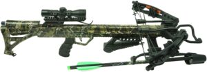 rocky mountain rm-415 crossbow kit with crossbolts, 100 grain field points, 4 x 32 scope, quiver, rope cocker and rail lubricant – ready-to-hunt