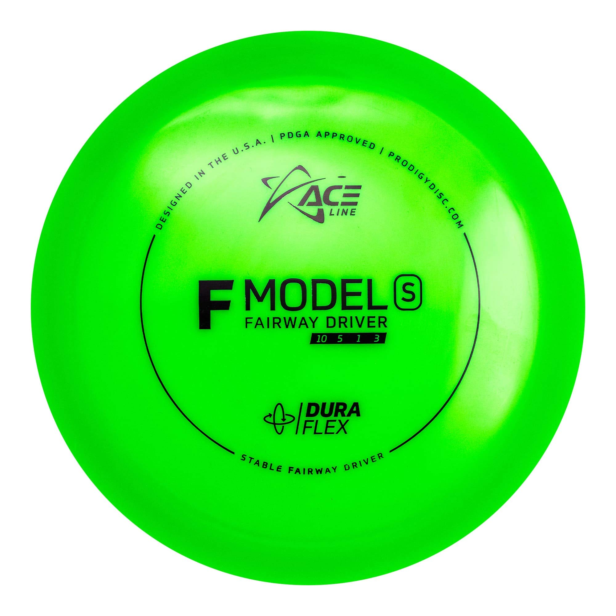 Prodigy Disc Ace Line Glow DuraFlex F Model S Fairway Driver Golf Disc [Colors May Vary] - 170-176g