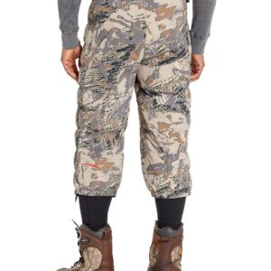 SITKA Unisex-Adult Kelvin Lite Down 3/4 Camo Insulated Warm Packable Hunting Pants, Optifade Open Country, Large