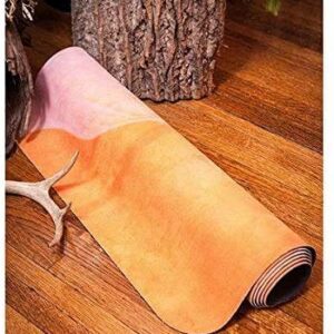 Hot bikram yoga mat for hot yoga - yoga mats with beautiful designs - eco rubber yoga mat non slip, thin, eco-friendly and long hot yoga mat - perfect sweat proof yoga mat for professional yogis