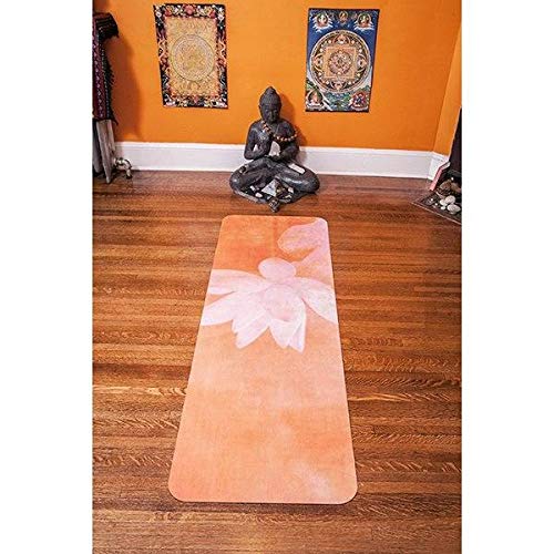 Hot bikram yoga mat for hot yoga - yoga mats with beautiful designs - eco rubber yoga mat non slip, thin, eco-friendly and long hot yoga mat - perfect sweat proof yoga mat for professional yogis