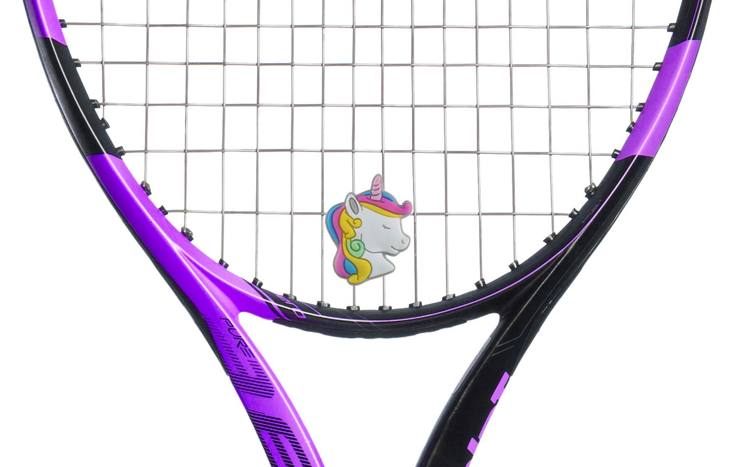 Racket Expressions, Tennis Shock Absorber, Tennis Racket Dampener for Adults & Kids Tennis Racket Accessories, Tennis Vibration Dampeners, Essential Tennis Dampener - Pack of 2 Unicorn