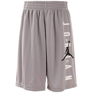 nike air jordan boys' mesh gray basketball shorts size m