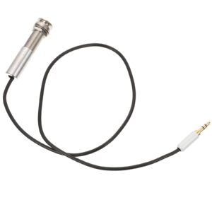 guitar pickup cable piezo cable endpin output jack guitar adapter stereo instrument cable 600mm (black)