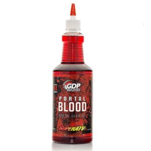 SuperATV.com Portal Blood | High Performance Portal Gear Oil | Designed for UTV/ATV Portal Gear Lifts | Lasts up to 4 Times Longer Than Other Gear Oil | One 32 OZ Bottle | Lowers Operating Temperature