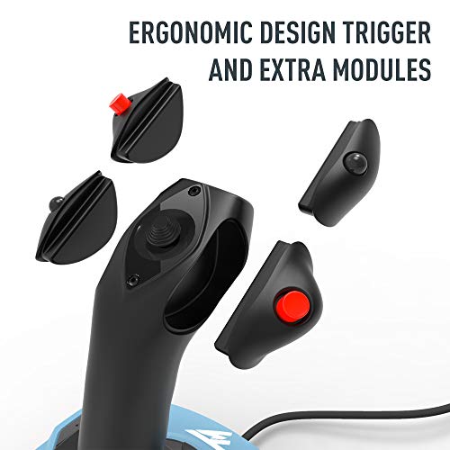 Thrustmaster TCA Officer Pack Airbus Edition: Ergonomic replicas of The World-Famous Airbus sidestick and Throttle Quadrant - Compatible with PC