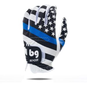 bg bender golf glove | wear on left | (blue line, ladies medium)