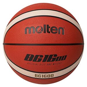 Molten BGR Basketball, Indoor/Outdoor, Premium Rubber, Green/Black, Size 5, Suitable for Boys Age 7, 8, 9, 10 & 11, Girls Age 12 & 13