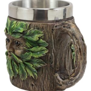 Ebros Gift Whimsical Magic Forest Spirit Chibi Greenman Drink Mug With Tree Bark Design Texture Beer Stein Tankard Coffee Cup 16oz Fantasy Willow Of The Wisteria Woods