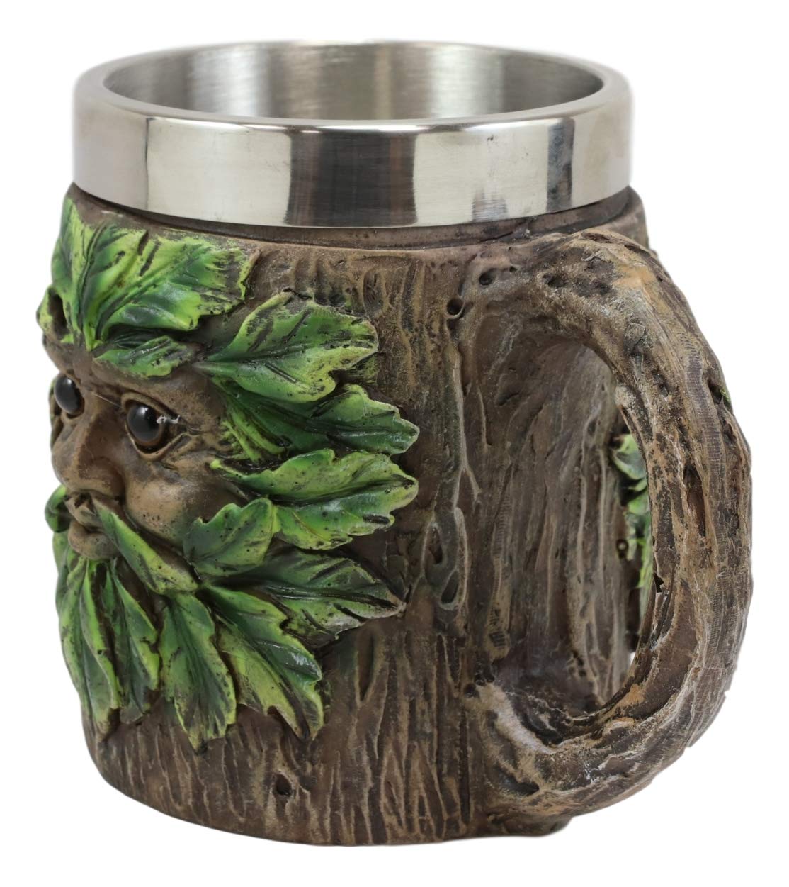 Ebros Gift Whimsical Magic Forest Spirit Chibi Greenman Drink Mug With Tree Bark Design Texture Beer Stein Tankard Coffee Cup 16oz Fantasy Willow Of The Wisteria Woods