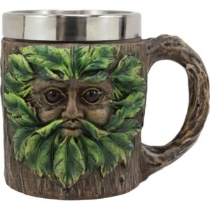 Ebros Gift Whimsical Magic Forest Spirit Chibi Greenman Drink Mug With Tree Bark Design Texture Beer Stein Tankard Coffee Cup 16oz Fantasy Willow Of The Wisteria Woods