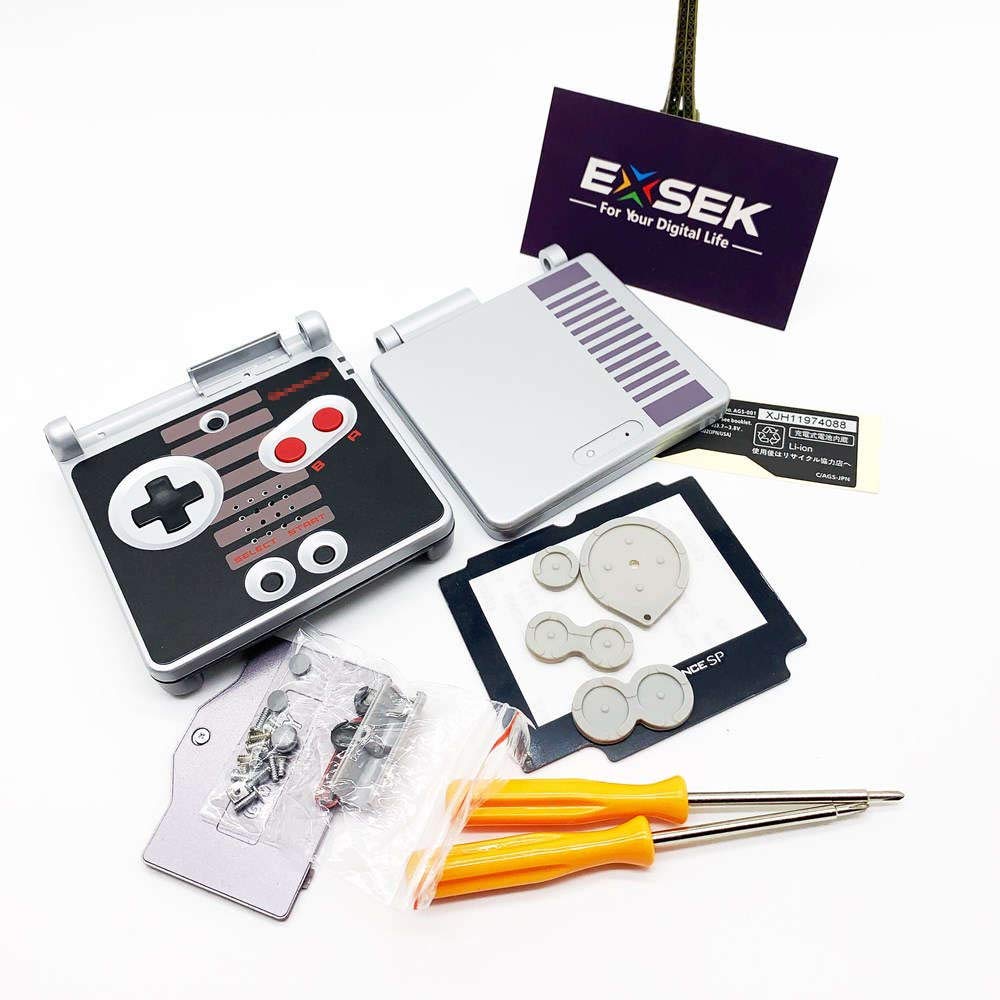 EXSEK Replacement Housing Shell Pack Compatible for Game boy Advance SP (SP NES)