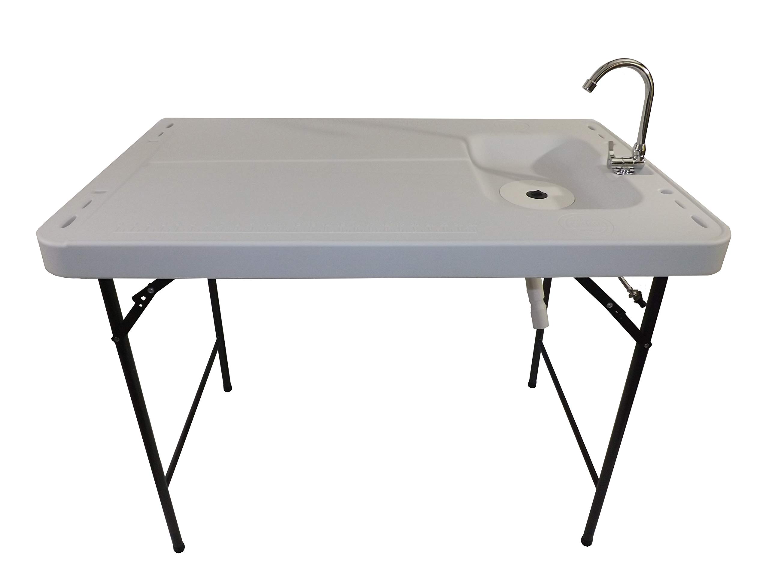 Old Cedar Outfitters Premium, Extra-Large Fish and Game Cleaning Table with Sink and Folding Legs