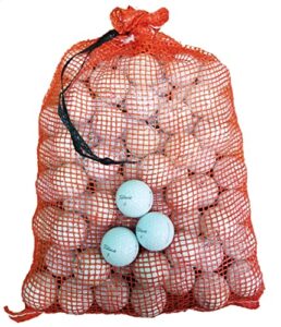 titleist pro v1/pro v1x assorted models recycled b/c grade golf balls in onion mesh bag (72-piece), white