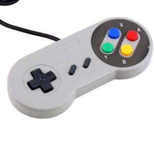 2 Packs Replacement Controller Gamepad for SNES, Game Controller Compatible with Original Super Nintendo Game Entertainment System