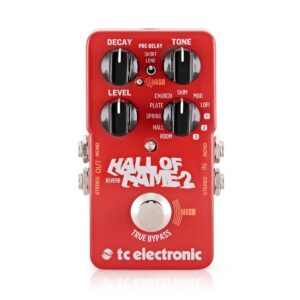 tc electronic iconic reverb pedal with groundbreaking mash footswitch and shimmer effect (halloffame2reverb)