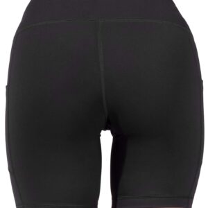 90 Degree By Reflex - High Waist Power Flex Biker Shorts with Side Pockets - 5", 7", 9" - Black 7" - Small