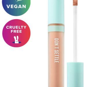 Kaja Liquid Concealer - Don't Settle | Buildable, Lightweight, Light-to-medium Coverage, Color-correcting, 06 Boba Tea, 0.21 Oz