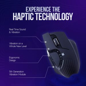 BB 4D Vibration Gaming Mouse SM35 | Sound-Reactive Haptic Sensor | Unique FPS Gaming Experience on PC for Overwatch, PUBG, CS:GO, Halo, and Many Others | Adjustable Up to 12000 DPI (SM35)