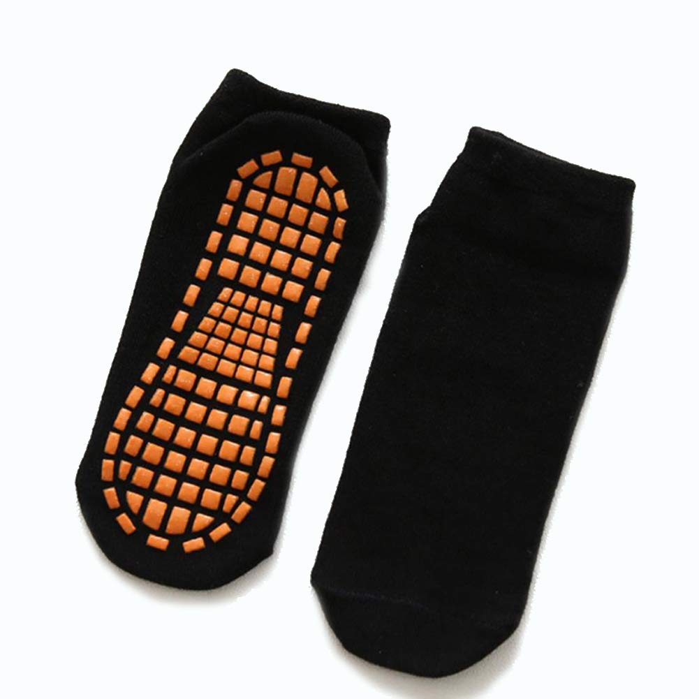 7 Pairs Anti-Skid Socks Trampoline Socks Adults Ankle Socks with Grips for Hospital, Yoga, Fitness and Exercise