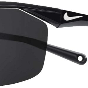 Nike EV1128-001 Tailwind 12 Sunglasses Shiny Black/White Frame Color, Grey Lens Tint