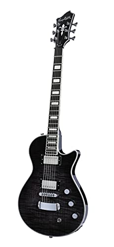 Hagstrom 6 String Solid-Body Electric Guitar, Right, Dark Storm (ULMAX-DSM)