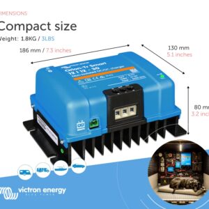 Victron Energy Orion-Tr Smart 12/12-Volt 30 amp 360-Watt DC-DC Charger Non-Isolated (Bluetooth)