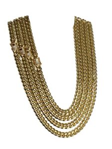 miami cuban link chain choker necklace cz diamond lock real solid 14k gold finish stainless steel, cuban choker, cuban necklace, gold cuban chain, 12mm miami cuban link chain (20)