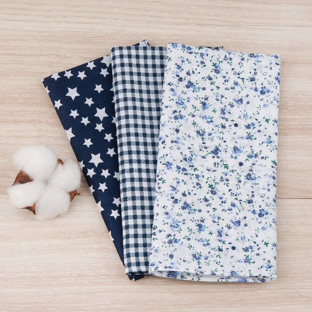 HOULIFE 5-10 PCs 100% Cotton Floral Printed Handkerchief Elegant Hankies for Women Ladies Girls Wedding Party