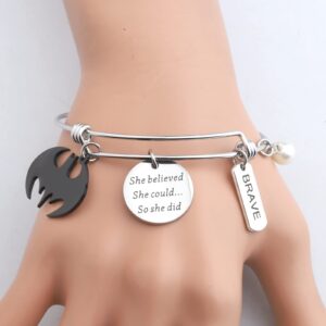 TIIMG Bracelet Jewelry For Woman Girlfriend(she believe batman)