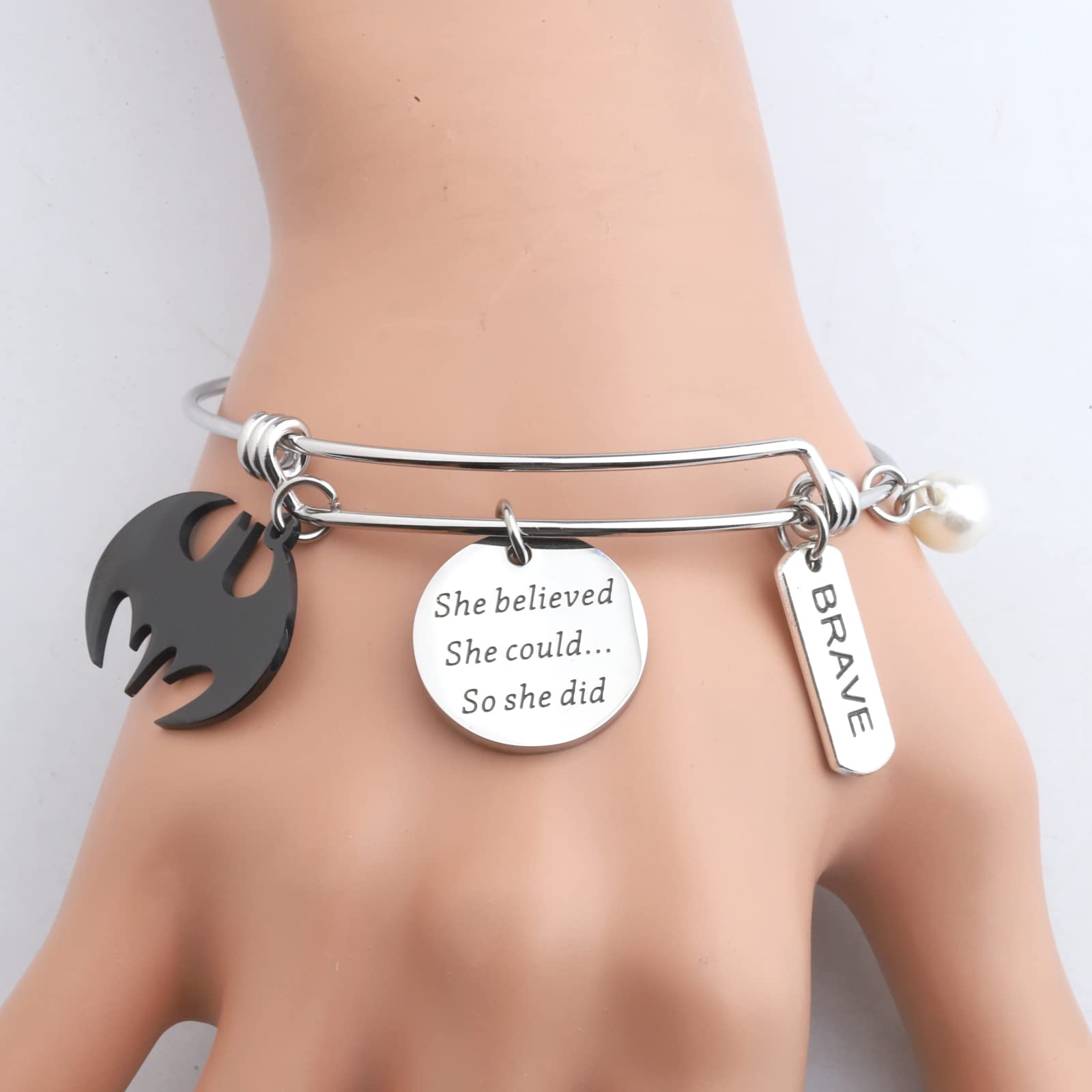 TIIMG Bracelet Jewelry For Woman Girlfriend(she believe batman)