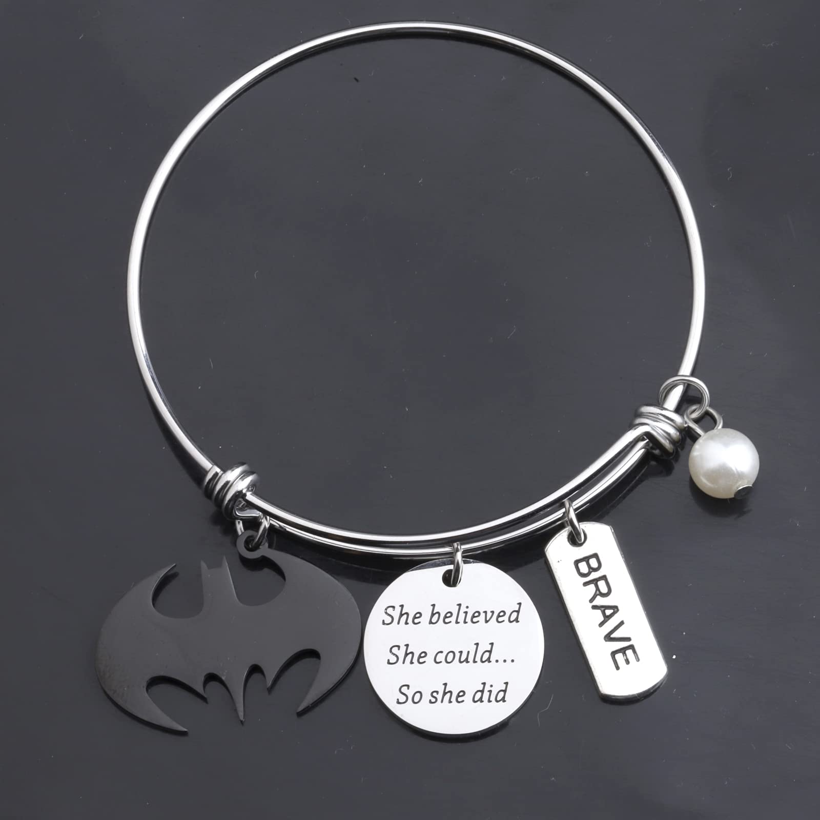 TIIMG Bracelet Jewelry For Woman Girlfriend(she believe batman)