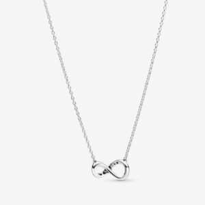 Pandora Sparkling Infinity Collier Necklace - Great Gift for Her - Stunning Women's Jewelry - Sterling Silver & Cubic Zirconia - 19.7"