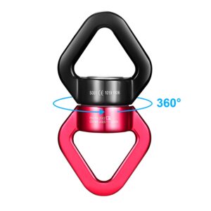 MDAIRC Heavy Duty Hanging Kit Swing Hangers and Hammock Spring and 360 smooth swing swivel spinner Kglobal Swivel Hook and Locking Snap Hooks for Wooden Sets，tire swing swivel, Seat Trapeze Yoga