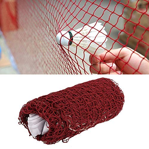 MAVIS LAVEN Badminton Net Set, Polypropylene Fiber, 6.5 x 0.5 m, Jujube Red