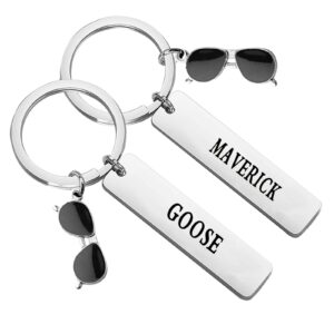 CHOORO Set of 2 Best Friend Keychain Set BFF Jewelry Fans Gift(M&G Set Keychain)