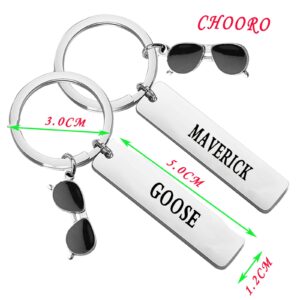 CHOORO Set of 2 Best Friend Keychain Set BFF Jewelry Fans Gift(M&G Set Keychain)