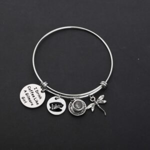 TIIMG Fans Gift I Drink Coffee Gift Coffee Lover Gift Best Friend Gift gilmore bracelet (gilmore bracelet)