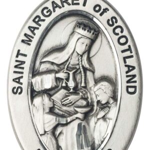 Sterling Silver St. Margaret of Scotland Pendant