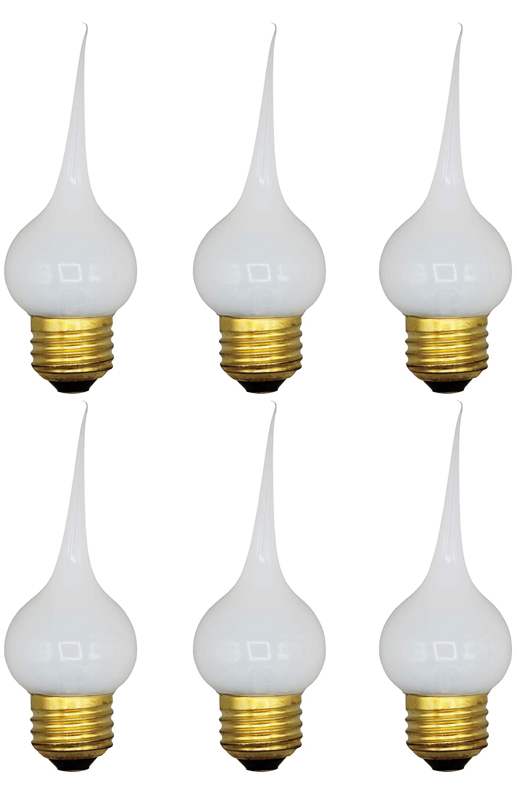 Creative Hobbies® 7194WSA Large Medium Base Silicone Light Bulbs, 7.5 Watt, Individually Boxed, Wholesale Pack of 6 Bulbs