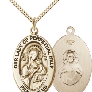 Bonyak Jewelry 14kt Gold Filled Our Lady of Perpetual Help Pendant