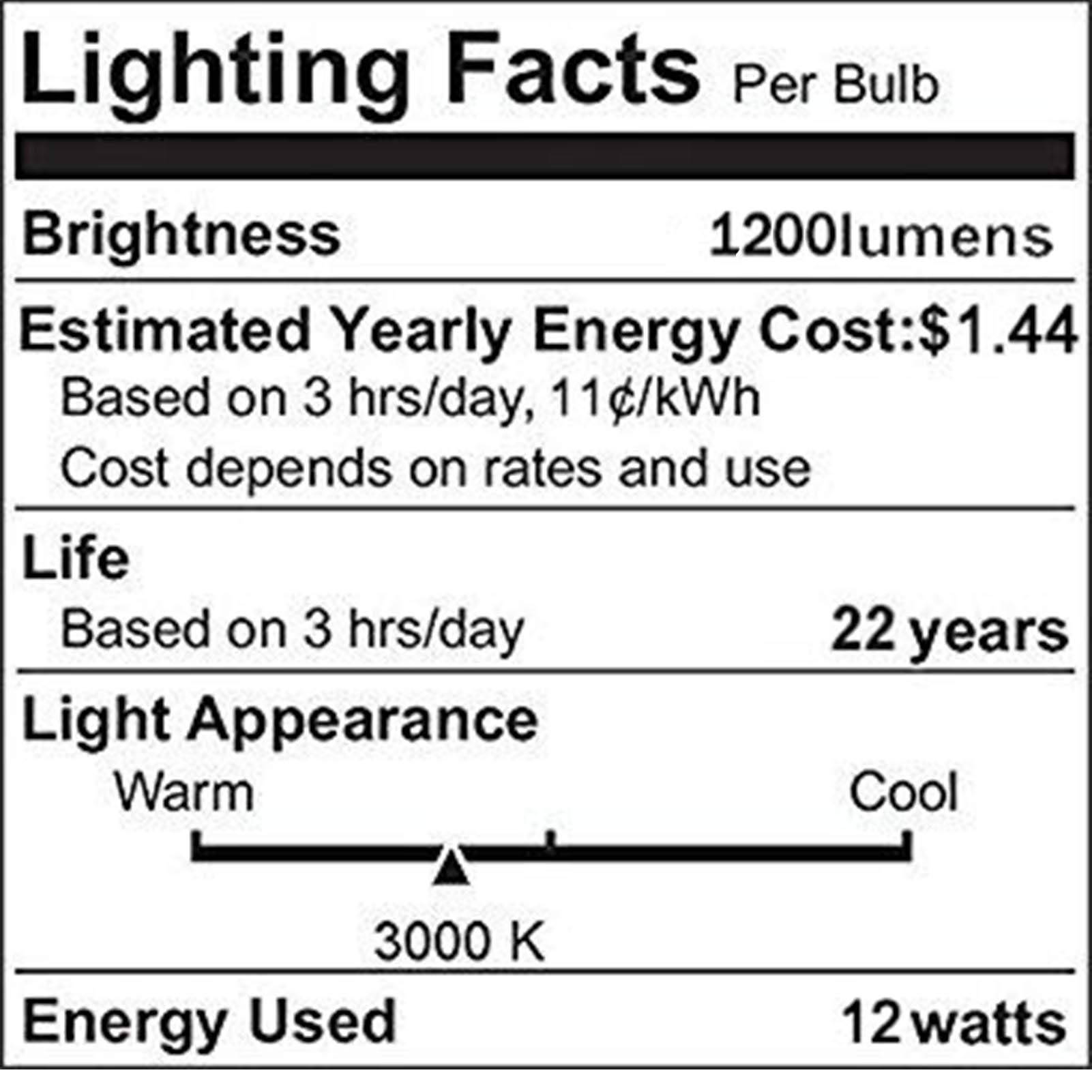 BR30 Led Flood Light Bulbs, 12W(100W Equivalent), 3000K Warm White, 1200 Lumens, Dimmable R30 LED Bulb, E26 Base Recessed Can Light Bulb, (4 Pack)