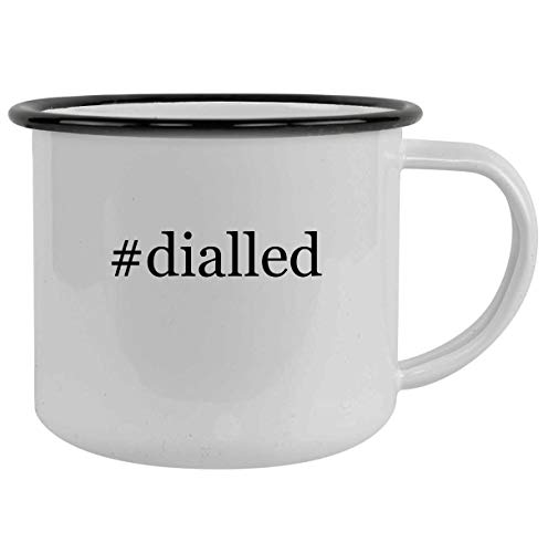 Molandra Products #dialled - 12oz Hashtag Camping Mug Stainless Steel, Black