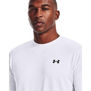 Under Armour mens Training Vent 2.0 Short-Sleeve T-Shirt , White (100)/Black , Large