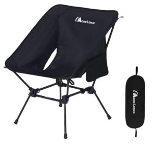 MOON LENCE Lighweight Foldable Camping Chair, Plus Size Backpack Chair, Portable & Ultralight, 400 lbs Folding Metal Chairs Heavy Duty for Outdoor Adventure, Hiking, Picnics & Beach