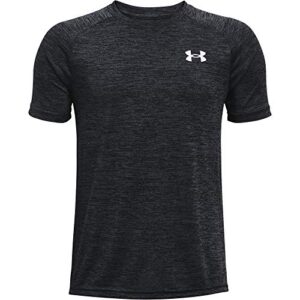 under armour boys tech 2.0 short-sleeve t-shirt , black (001)/white , large